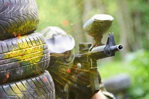 Paintballing on your log cabin holiday